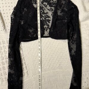 Elegant Black Lace Women Top